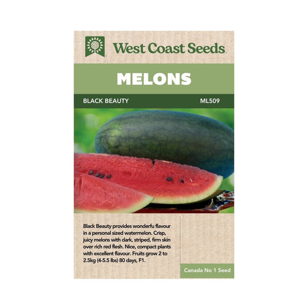 Melons - Black Beauty Mini Watermelon Seeds - Indoor Farmer