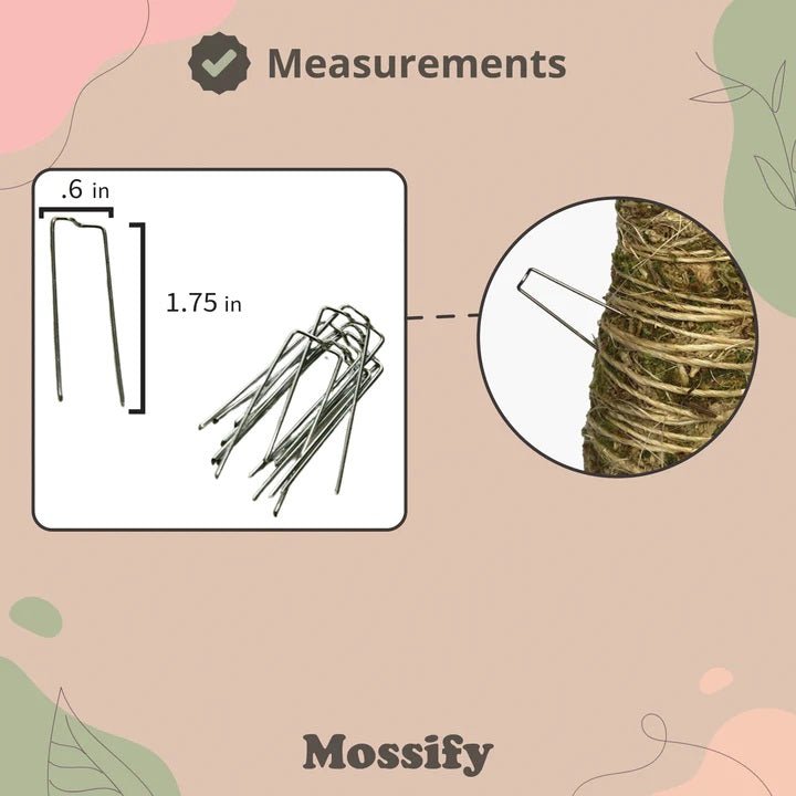 Mossify Moss Pole Pins - Indoor Farmer