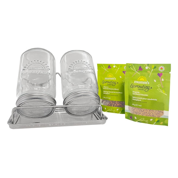 Mumm's Sprouting Seeds Double Sprouting Kit - Indoor Farmer
