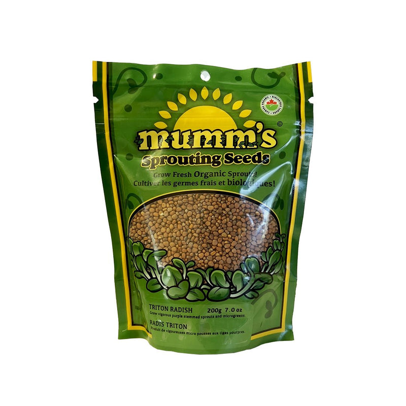 Mumm's Sprouting Seeds Radish, Triton 200g - Indoor Farmer