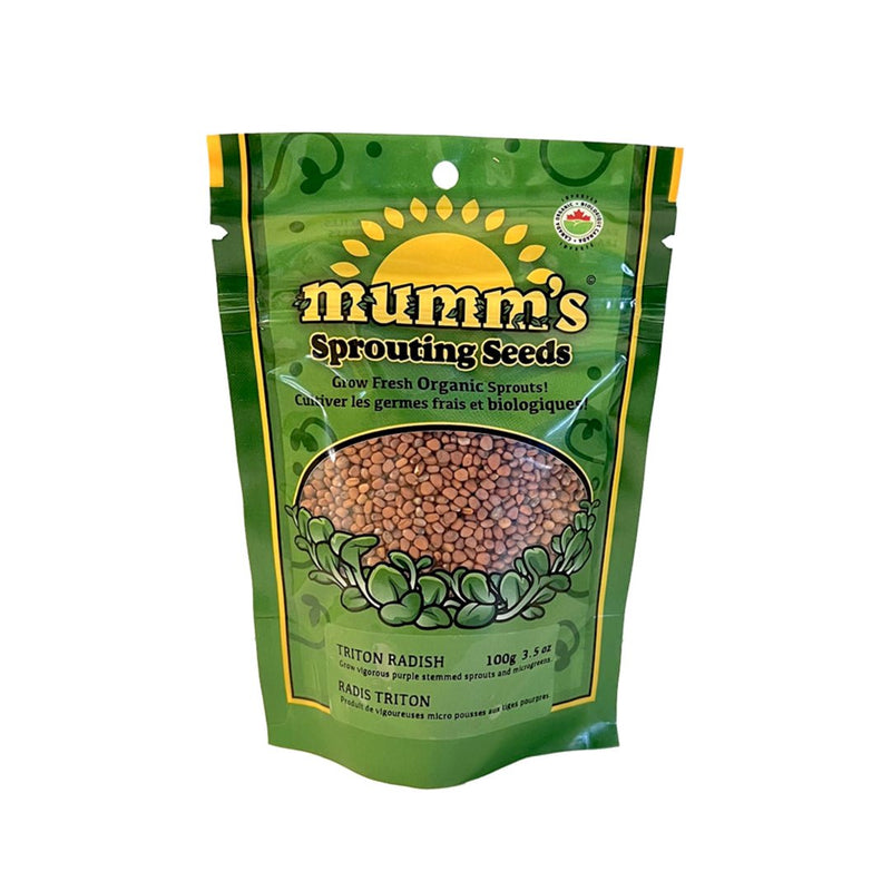 Mumm's Sprouting Seeds Radish, Triton 100g - Indoor Farmer