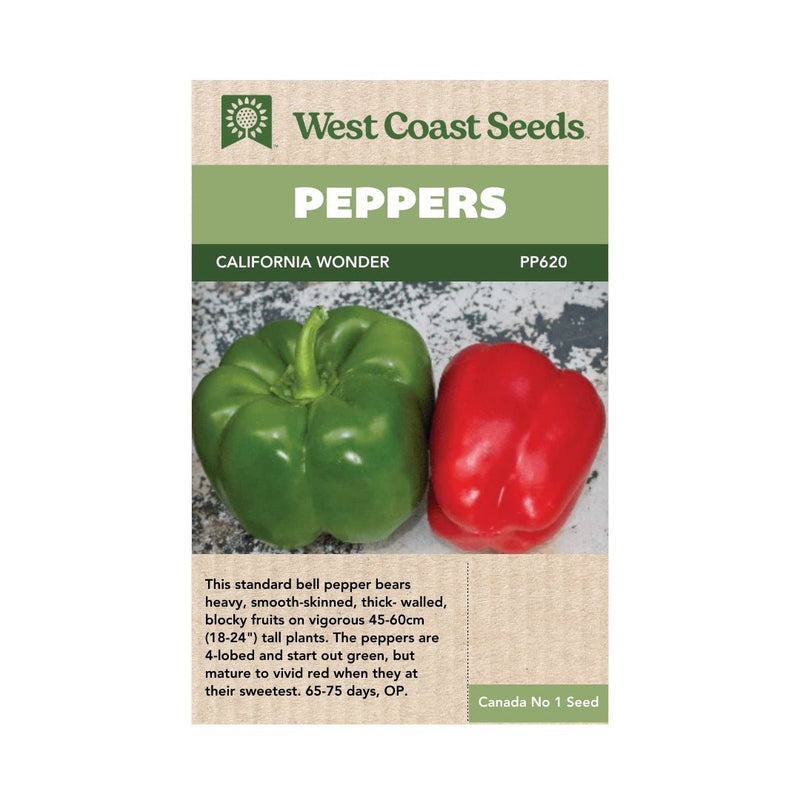 Peppers - California Wonder Pepper Seeds - Indoor Farmer