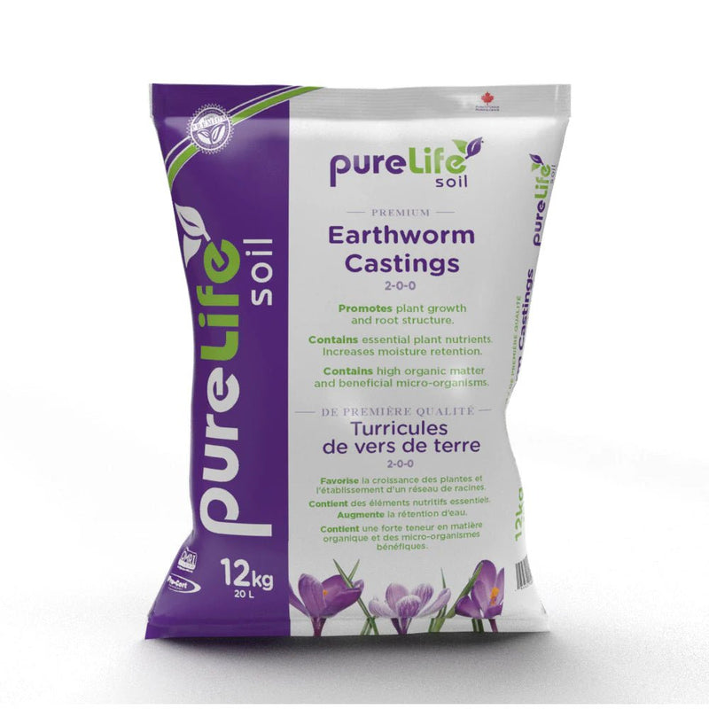 Pure Life Soil Organic Worm Castings 20L - Indoor Farmer