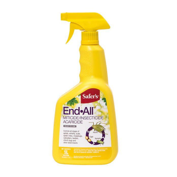 Safer&rsquo;s End All II Insecticide Miticide AcaricideRTU 1L - Indoor Farmer